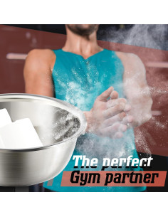 Soporte de Tiza Gimnasio Portátil Gisafai Acero Inoxidable 50.8x50.8x96.5cm 2