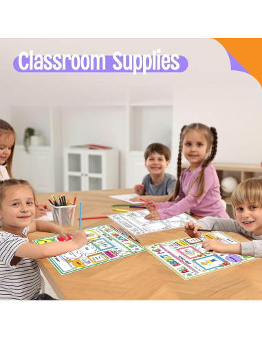 36 Pósters de Auto-Introducción SpriteGru 35.5x29cm para Colorear