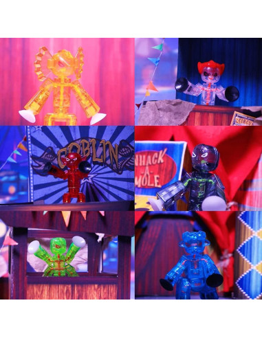 Conjunto de 6 Figuras StikBot Monstruos Poseables Zing