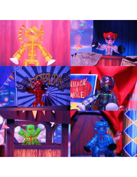 Conjunto de 6 Figuras StikBot Monstruos Poseables Zing