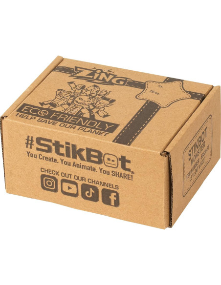 Conjunto de 6 Figuras StikBot Monstruos Poseables Zing