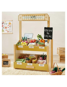 Tienda de Juguete de Madera Tiny Land - Mercado de Agricultores y Cafetería