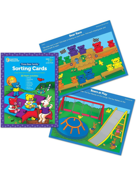 Conjunto de Actividades Matemáticas Learning Resources 3 Osos 22 Piezas