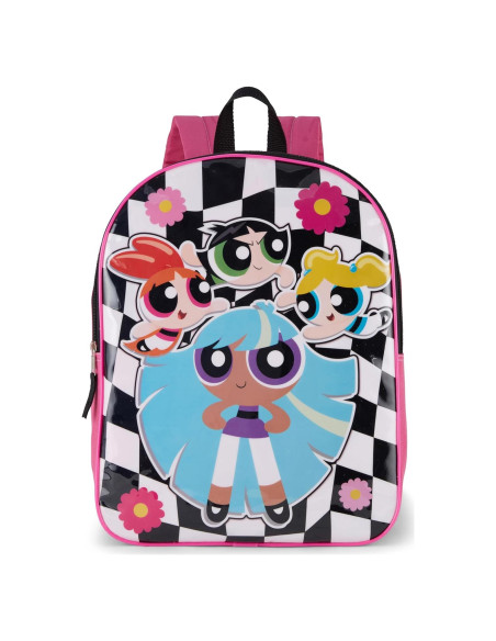 Mochila Powerpuff Girls Rosa 38.1x29.2x11.4 cm para Niñas