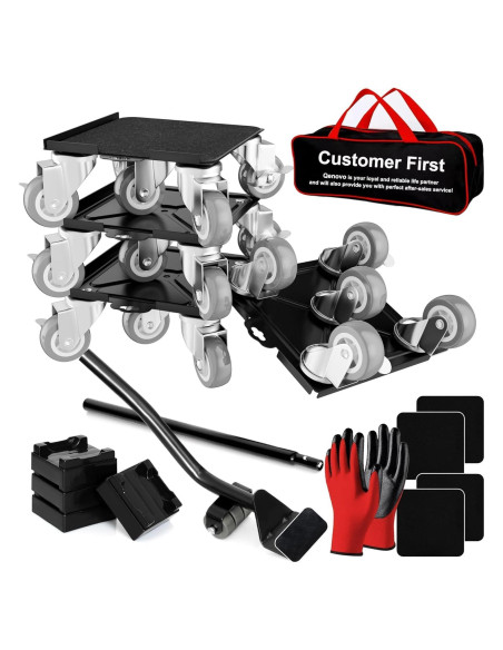 Juego de Carretillas para Muebles Qenovo 5 Ruedas 453.6 kg