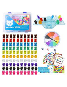 100 Contadores de Oso Transparentes Odoorgames para Niños