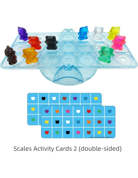 100 Contadores de Oso Transparentes Odoorgames para Niños