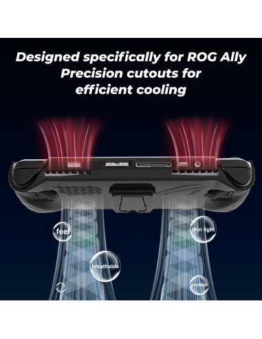 Funda Protectora JDDWIN para ASUS Rog Ally 2023 - Negra