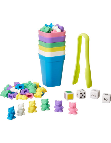 Juego de Osos Contadores SET4kids - 71 Piezas, Colores Pastel