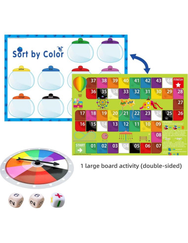 100 Contadores de Oso Transparentes Odoorgames para Niños