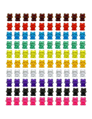 100 Contadores de Oso Transparentes Odoorgames para Niños