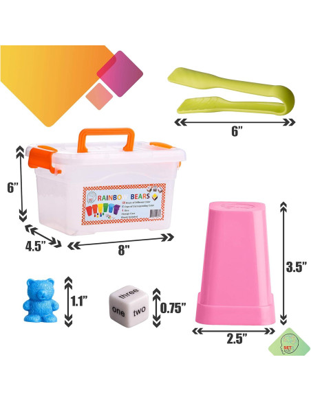 Juego de Osos Contadores SET4kids - 71 Piezas, Colores Pastel Juego de Osos Contadores SET4kids - 71 Piezas, Colores Pastel