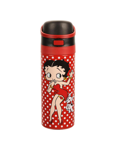 Vaso de Acero Inoxidable Betty Boop Lunares Rojos 24 oz