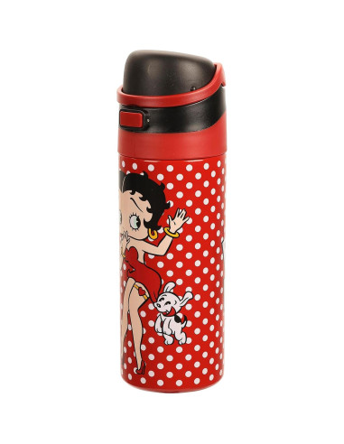 Vaso de Acero Inoxidable Betty Boop Lunares Rojos 24 oz
