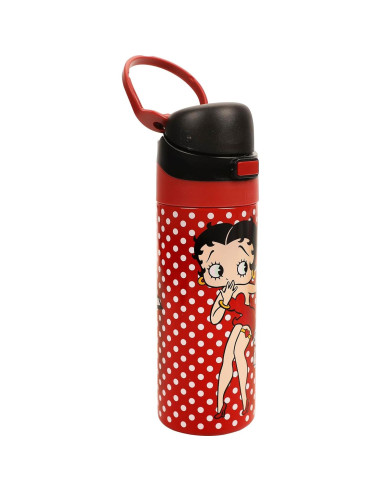 Vaso de Acero Inoxidable Betty Boop Lunares Rojos 24 oz