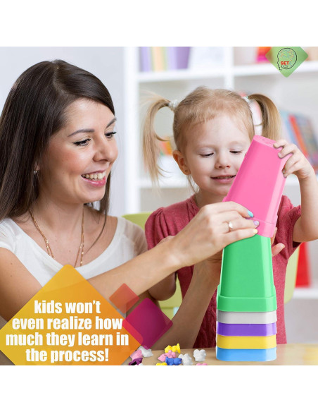 Juego de Osos Contadores SET4kids - 71 Piezas, Colores Pastel Juego de Osos Contadores SET4kids - 71 Piezas, Colores Pastel