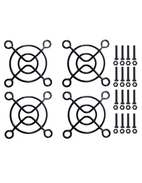 Rejillas de Ventilador Easycargo 30mm - Paquete de 4 con Tornillos