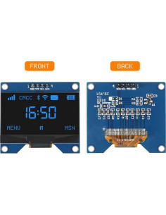 Módulo de Pantalla OLED I2C IIC 1.54" JUZITAO 128x64 2PCS 2