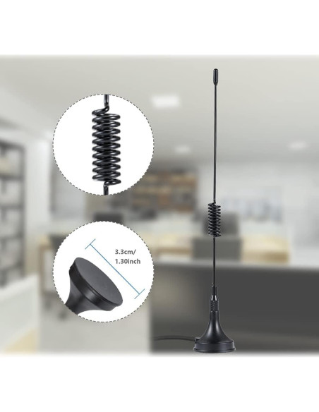 Antena SMA 868 MHz POBADY 3dBi Base Magnética 3m