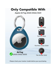 Soporte UNBREAKcable para Apple AirTag - Paquete de 4 - TPU Resistente 2