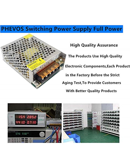 Fuente de Alimentación DC 5V 5A 25W PHEVOS para Proyectos
