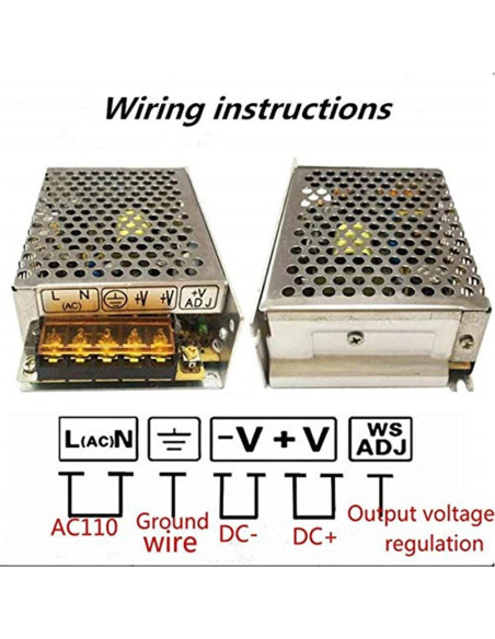 Fuente de Alimentación DC 5V 5A 25W PHEVOS para Proyectos