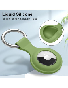 Meliya 4 Fundas de Silicona para AirTag - Protección y Llavero 2