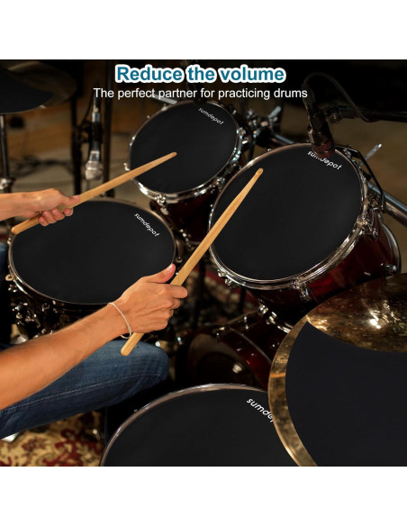 Pads de Silencio para Batería 11 Piezas Sumdepot