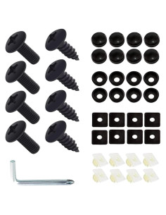 Tornillos Antivibración y Antirrobo GKmow para Placas de Matrícula