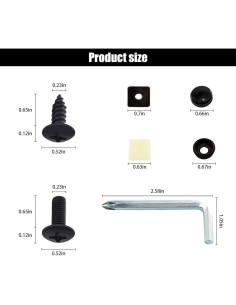 Tornillos Antivibración y Antirrobo GKmow para Placas de Matrícula 2
