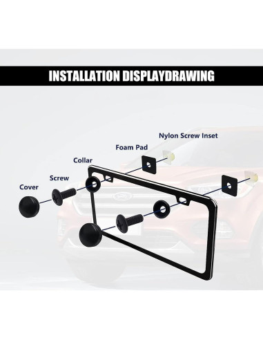Tornillos Antivibración y Antirrobo GKmow para Placas de Matrícula