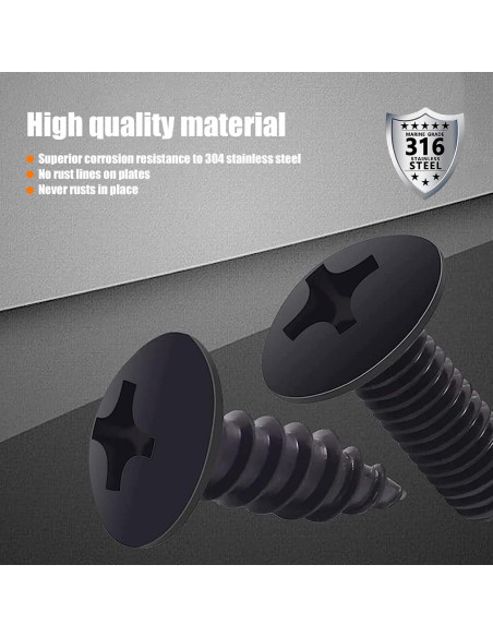 Tornillos Antivibración y Antirrobo GKmow para Placas de Matrícula