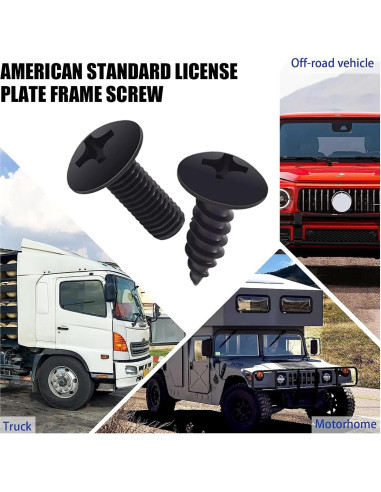 Tornillos Antivibración y Antirrobo GKmow para Placas de Matrícula