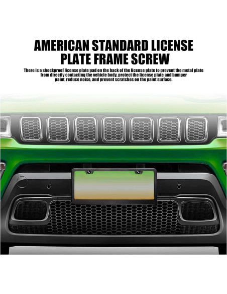 Tornillos Antivibración y Antirrobo GKmow para Placas de Matrícula