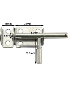 Cerrojo de Barril Deslizante Tegg 2PCS 3.81cm Acero Inoxidable 2