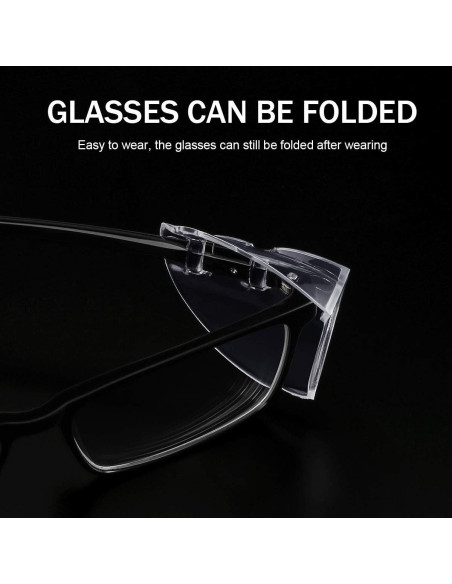 Protectores Laterales Universales para Gafas MELASA 8 Pares