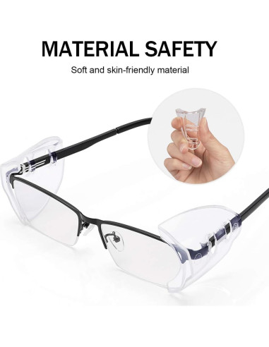 Protectores Laterales Universales para Gafas MELASA 8 Pares