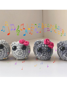 Peluche de Hámster Triste Genérico con Sonido y Llavero 2