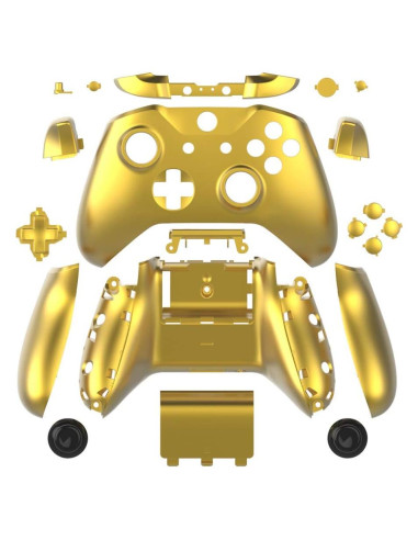 Carcasa Reemplazo WPS Oro Cromado para Controlador Xbox One S