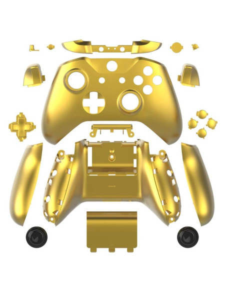 Carcasa Reemplazo WPS Oro Cromado para Controlador Xbox One S