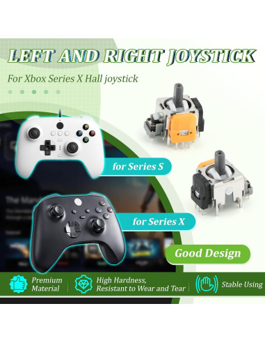 4 Joysticks de Efecto Hall para Xbox Series S/X - Reemplazo