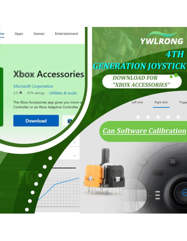 4 Joysticks de Efecto Hall para Xbox Series S/X - Reemplazo