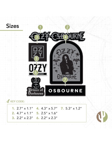 Calcomanía de Vinilo Ozzy Osbourne - Desert Cactus - 27.94x20.32 cm