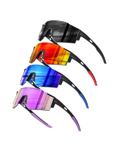 Gafas de Sol Deportivas Polarizadas DioKiw 4 Pack Hombres