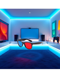 Gafas 3D Universales Rojo y Azul - Diseño Ligero y Clásico 2