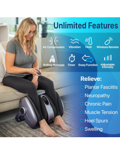 Masajeador Shiatsu para Pies Miko MMF-03 con Calor y Amasado 2