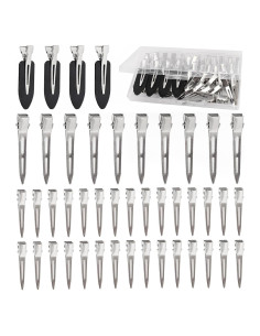 Pinzas de cabello Dgeclr 44 piezas metal pico de pato