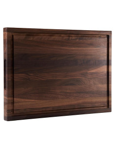 Tabla de Cortar de Madera de Nogal Cozifa 43.2x30.5cm con Canal de Jugo