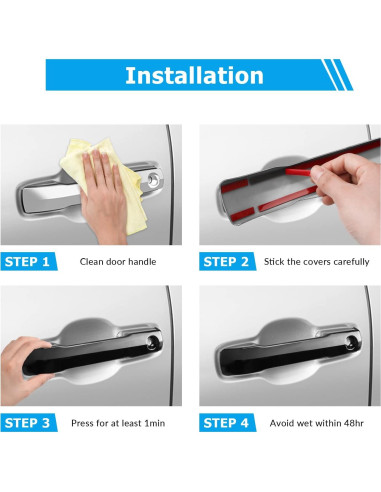 Cubierta de Manija de Puerta DLOVEG para Toyota Tundra 2022-2026