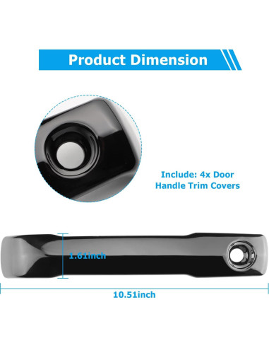 Cubierta de Manija de Puerta DLOVEG para Toyota Tundra 2022-2026